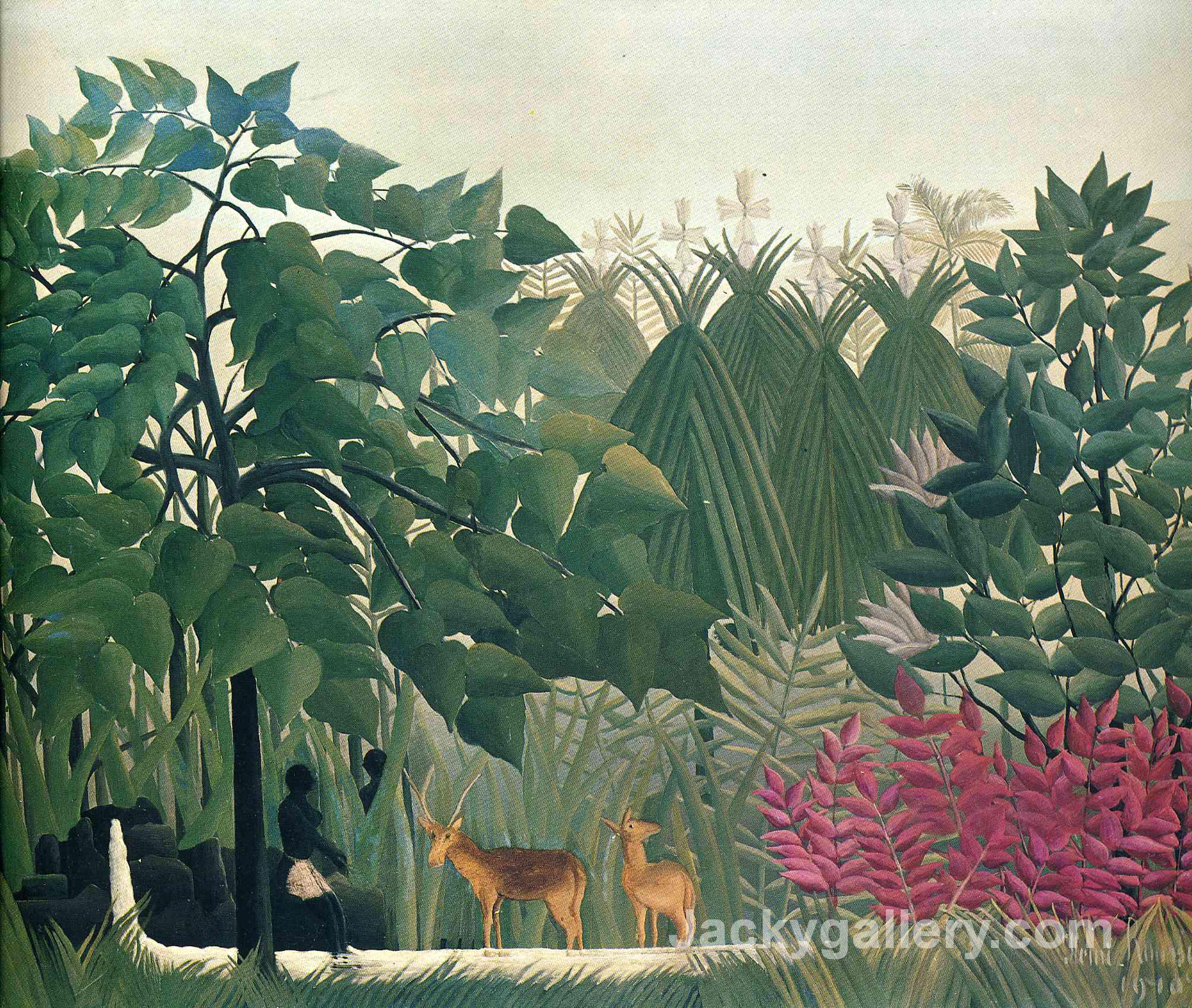 The Waterfall by Henri Rousseau paintings reproduction